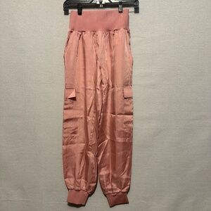 NWT Cinq a Sept Giles Satin Jogger Pants - size XS